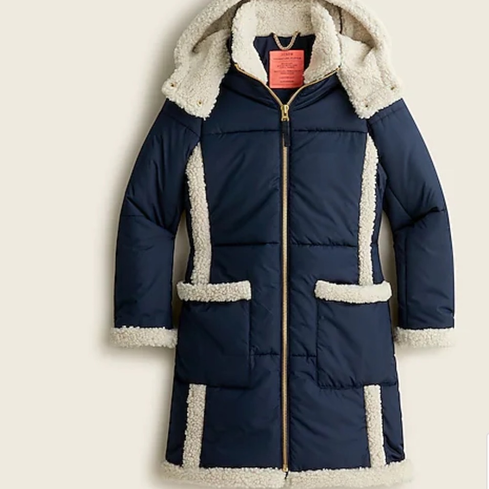 J.Crew Snowday Puffer Jacket with PrimaLoft